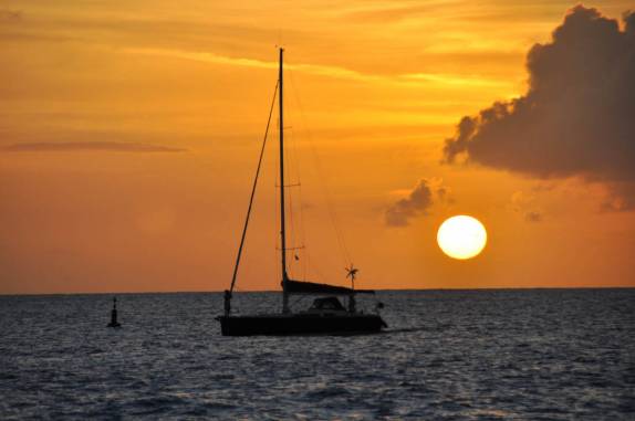 Pôr-do-sol perfeito em St. Bath. Não é à tôa que é considerado um dos mais bonitos do Caribe!